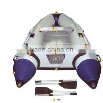 inflatable fishing boat with aluminum floor