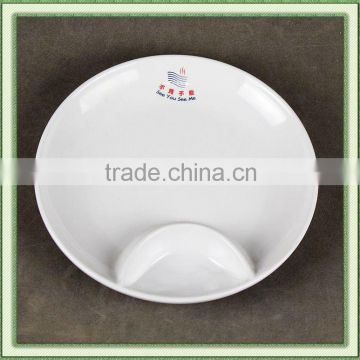 round melamine dinner two part plate