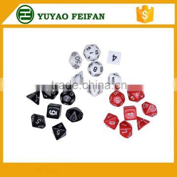 customized design acrylic funny game dice poker dice