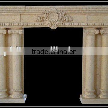 Indoor Used Fireplace Mantel With Columns Style