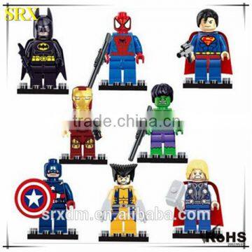 Design high quality Marvel buliding blocks Minifigures mini figure, custom mini plastic figure toy for kids