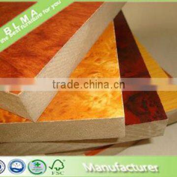 All kinds of standard size melanine mdf board or particle board price from Shandong