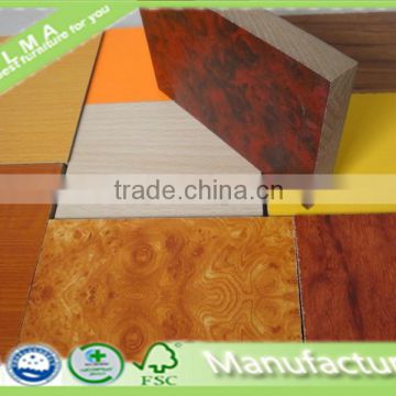 different color melamine mdf prices from factory