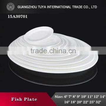 Promotion sales cheap price in common use oval fish plate