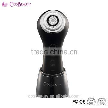 CosBeauty Hot Sale Waterproof Battery Powered Sonic Electric Facial Brush With Two Speed And Replace Brush Head For Adult photo-3