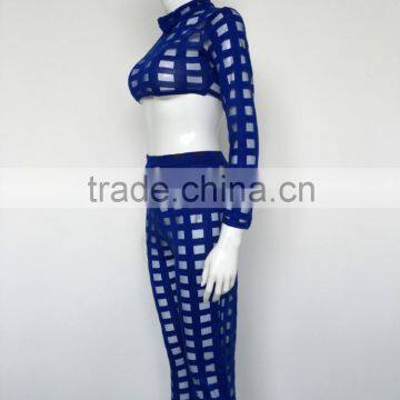 Bonvatt Europe and the United States Sexy Self Cultivation Spent Two Piece Bandage Pants Nightclubs photo-3