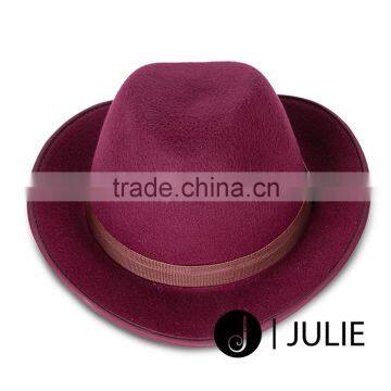 Unisex Wool Felt Hat, Fedora Hat VietNam Wholesale Custom Fedora Hat