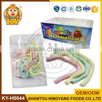 Multicoloured Long Noddle Shape Marshmallow Strip