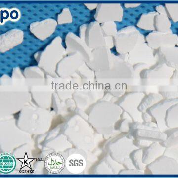 snow melting agent calcium chloride industrial grade 74% 77% Sea Salt