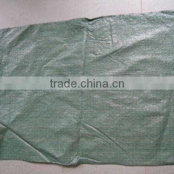 green color PP Woven bags for packing second-hand