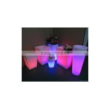 PE Rotational Moulding RGB Rechargeable 89cm Height Led Flower Planter,Planting Pots, Decorative Plant Lights