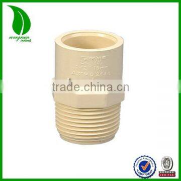 Plastic Plumbing Fittings ASTM2846 sch40 Cpvc Male Adapter