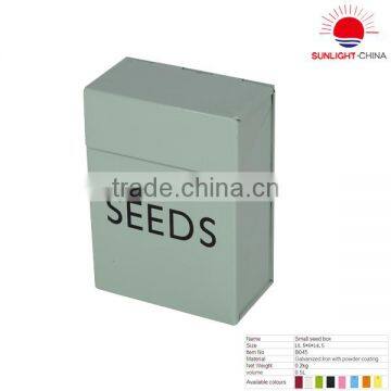 galvanized iron seed box/metal seed box/square seed box/seed storage box