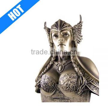 11inch bust bronze finish wholesale resin military statues for sale