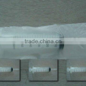 50ml/60 luer slip or luer slip disposable syringe 3-parts syringe