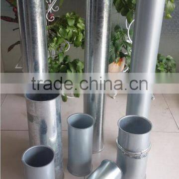 Galvanised iron tube for stoves chimney