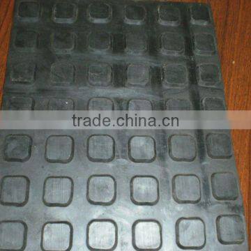 Anti-slip 8mm thickness square rubber floor matting