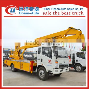 Chinese famous brand Sinotruk Howo 20m arial platform vehicle for sale