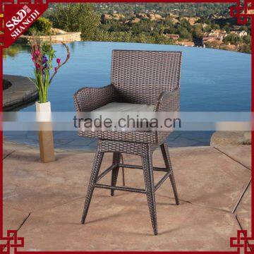 Latest Design Sex Style All Weather Wicker Patio Bar Chair Modern photo-2