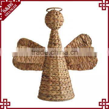 Latest angle shape gift or home decoration items natural straw handcraft