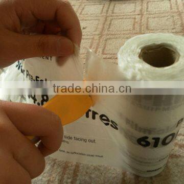 Plastic prefolded masking film