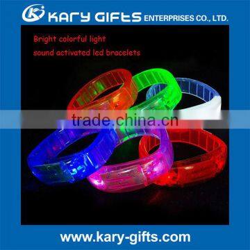 party light toy promotional light gifts blinking led nylon bracelet