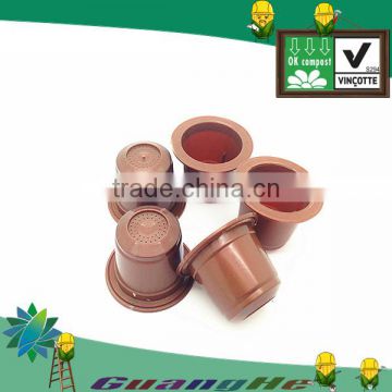 Brown PLA coffee capsule producer,Empty Coffee Capsule for Nespresso