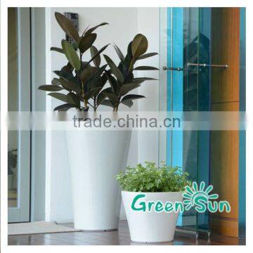 China Supplier Plastic Imitate Ceramic Flower Pot photo-2