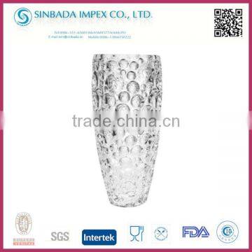 New shape cut cracked glass vase with SGS certifications