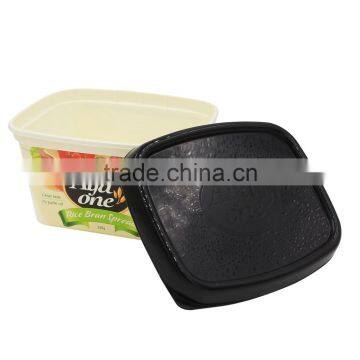 500g Margarine Spread Container, Plastic Spreadable Butter Blend Tub photo-6