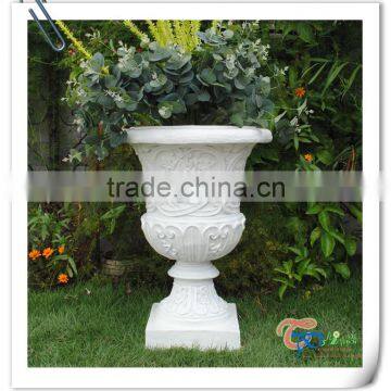 Fiberglass Popular Hot One White Classical Garden Flower Pot Molds photo-4
