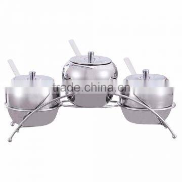 3 Pieces Stainless Steel Magnetic Spice Jar Set photo-2