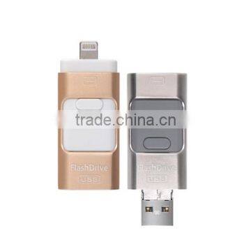 New Customized 3-in-1 OTG USB Flash Drive for IOS & Android Mobile Phone photo-2