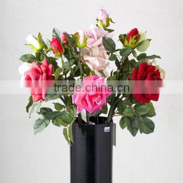 SJ1101502 Fabic silk red rose wholesale flowers