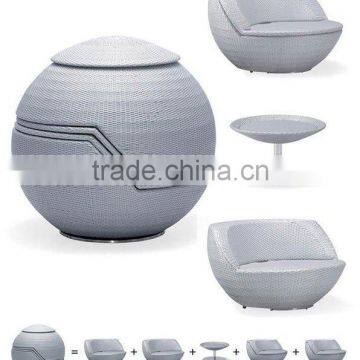 Rattan Ball Shape Table photo-2