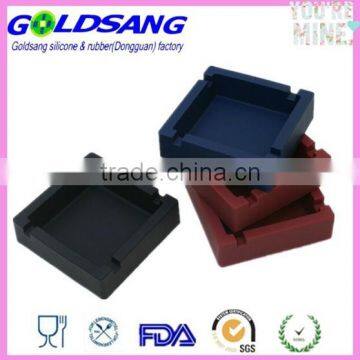 Heat Resistant Square Shape Silicone Ashtray photo-2