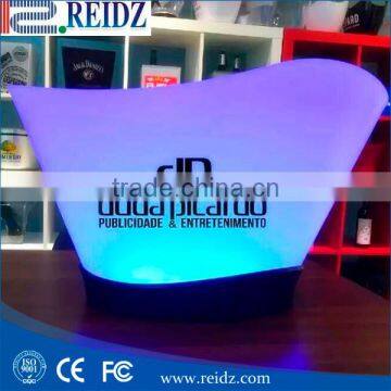 REIDZ Factory Hot Supply OEM Simple Shape 4 or 5 Bottle of Led Plastic Ice Bucket photo-6