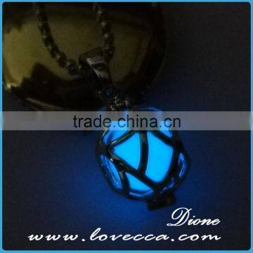 Glowing in Dark Brass Necklace Pendant Personalized Jewelry Glowing Pendant