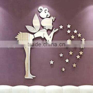 2017 Jayi Mirror Acrylic Customized Shape Mirror Decorative Sticker for Wall on the Wall Sign Supplier photo-4