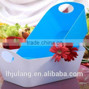 Plastic Basket With Handle for Household/Plastic Storage Basket photo-4