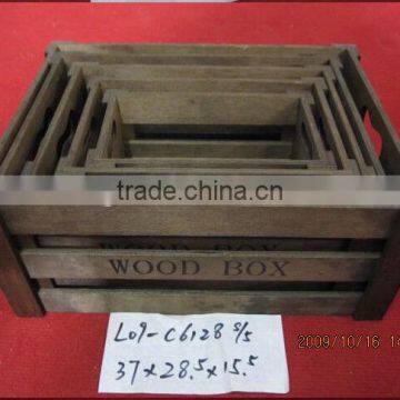 Wholesale Customized Colorful Antique Wooden Crate photo-4