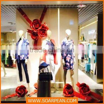 window display custom decorative metal flower