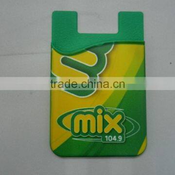 Top Sale 3M Adhesive Sticks Silicone Smart Wallet for Cell Phone photo-2