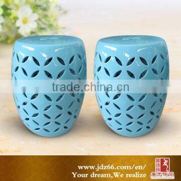 China supplier blue and white ceramic stools wholesale stools