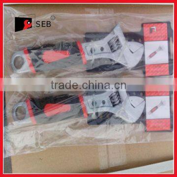 Adjustable wrench,spanner,pvc handle,good quality