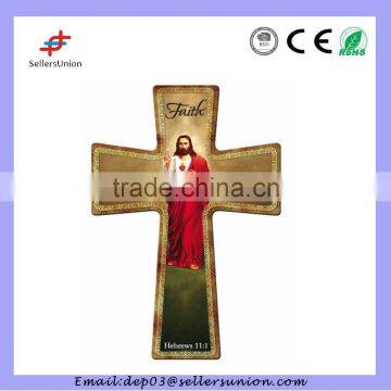 Ceramic Jesus Wall Cross Ornament Hanging photo-3