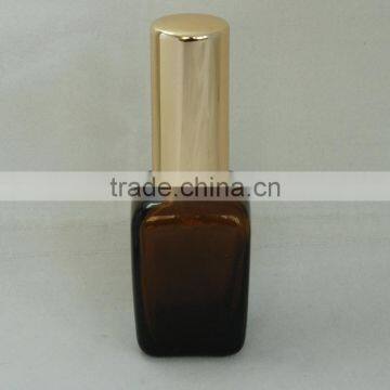 50ml Oil Spray Bottle Square Amber Oil Spray Bottle With Gold Aluminum Sprayer and Cap photo-2