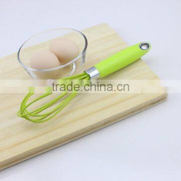 Green Silicone 5 Wire Loops Mini Wire Whisk for Egg photo-6