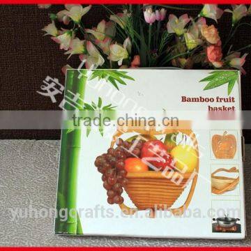 Apple Shape Chinese Bambooo Crafts Fruit Basket photo-4