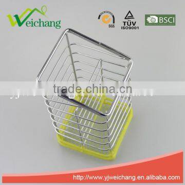 WCJ1041 Hot Sale Stainless Steel Wire Frame Cup and Toothbrush Holder photo-2